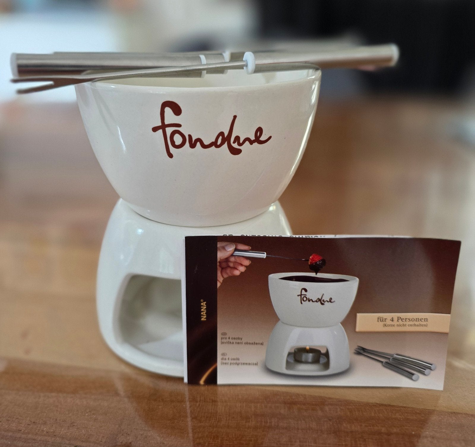 chocola fondue, Witgoed en Apparatuur, Ophalen, Nieuw, Waxinelicht, Fondueset