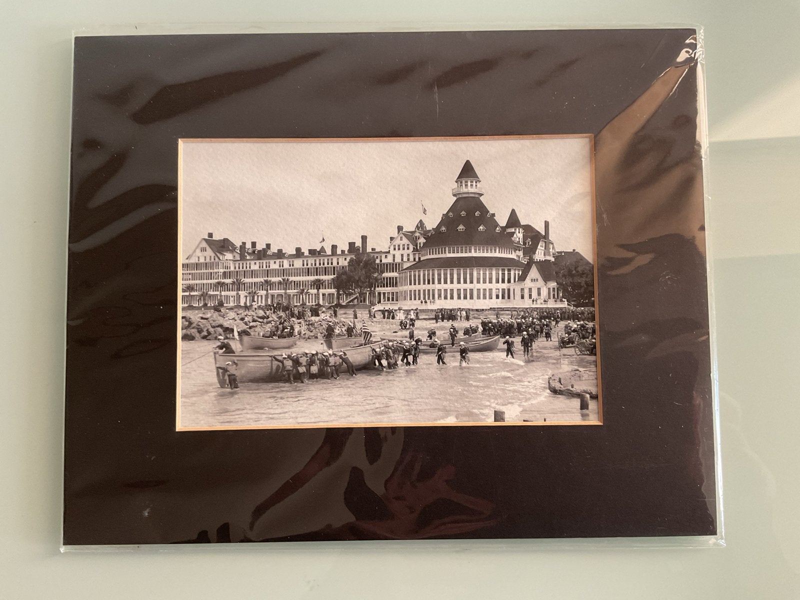 Coronado Hotel del Coronado c. 1917 San Diego History Center, Antiek en Kunst, Ophalen of Verzenden, Foto, Fotografie, Met passe-partout