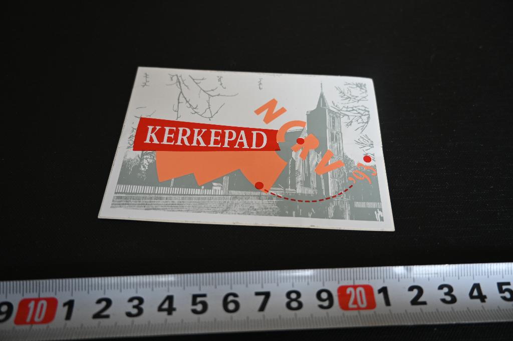sticker Omroep NCRV KERKEPAD '93, Ophalen, Zo goed als nieuw