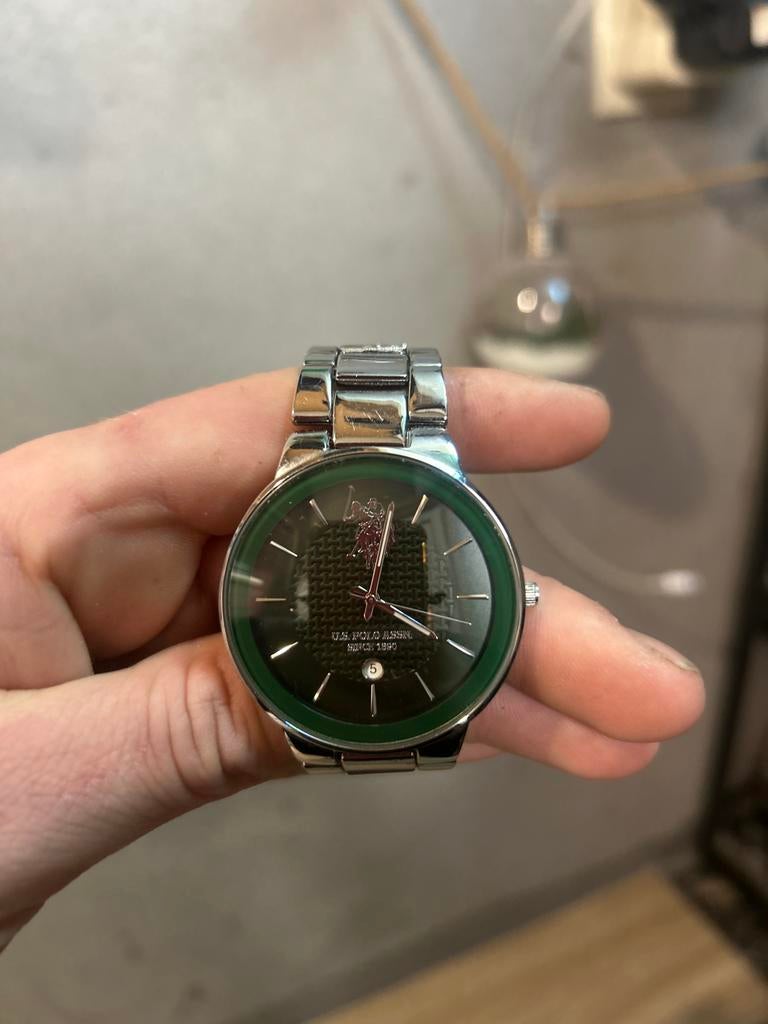Stijlvol U.S. Polo Assn. herenhorloge - Zo goed als nieuw, Ophalen of Verzenden, Staal, Polshorloge, Overige merken