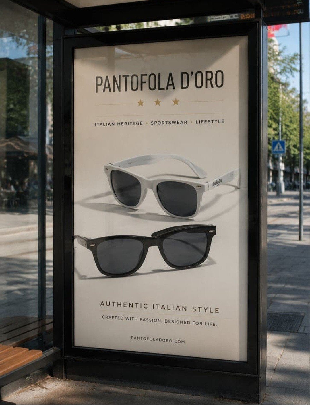 Partij Pantofola d'Oro zonnebrillen - Italiaanse stijl, Overige merken, Zonnebril, Zwart, Nieuw