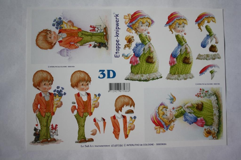 Knipvel 3D etappeknipwerk kinderen 9120, Ophalen of Verzenden, Nieuw, Kind, Knipvel