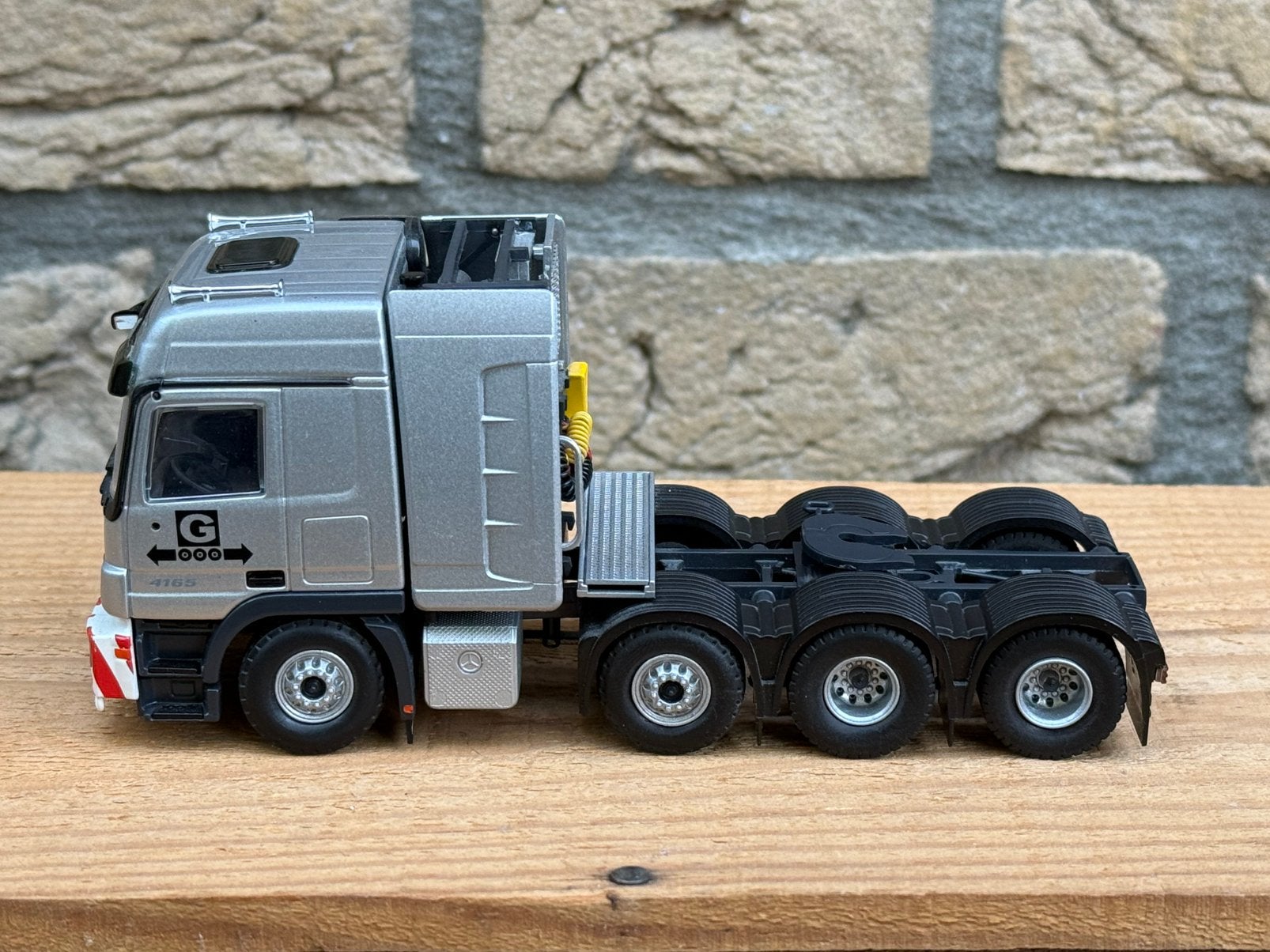 Tekno Goldhofer zwaartransport truck zonder doos, Hobby en Vrije tijd, Ophalen of Verzenden, Zo goed als nieuw, Bus of Vrachtwagen