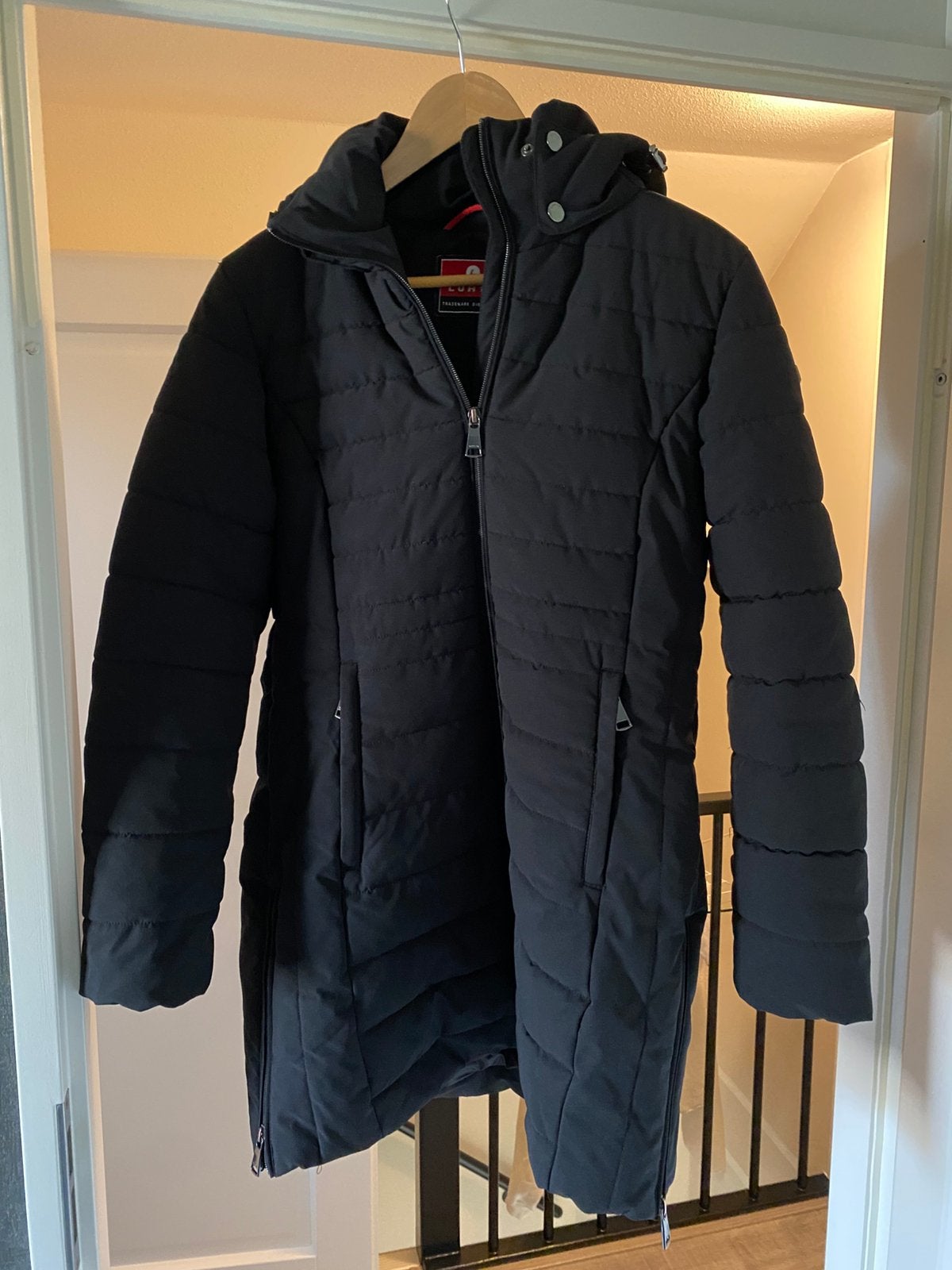 Lutha winterjas maat 38, kleur zwart ., Ophalen of Verzenden, Zo goed als nieuw, Maat 38/40 (M), Zwart
