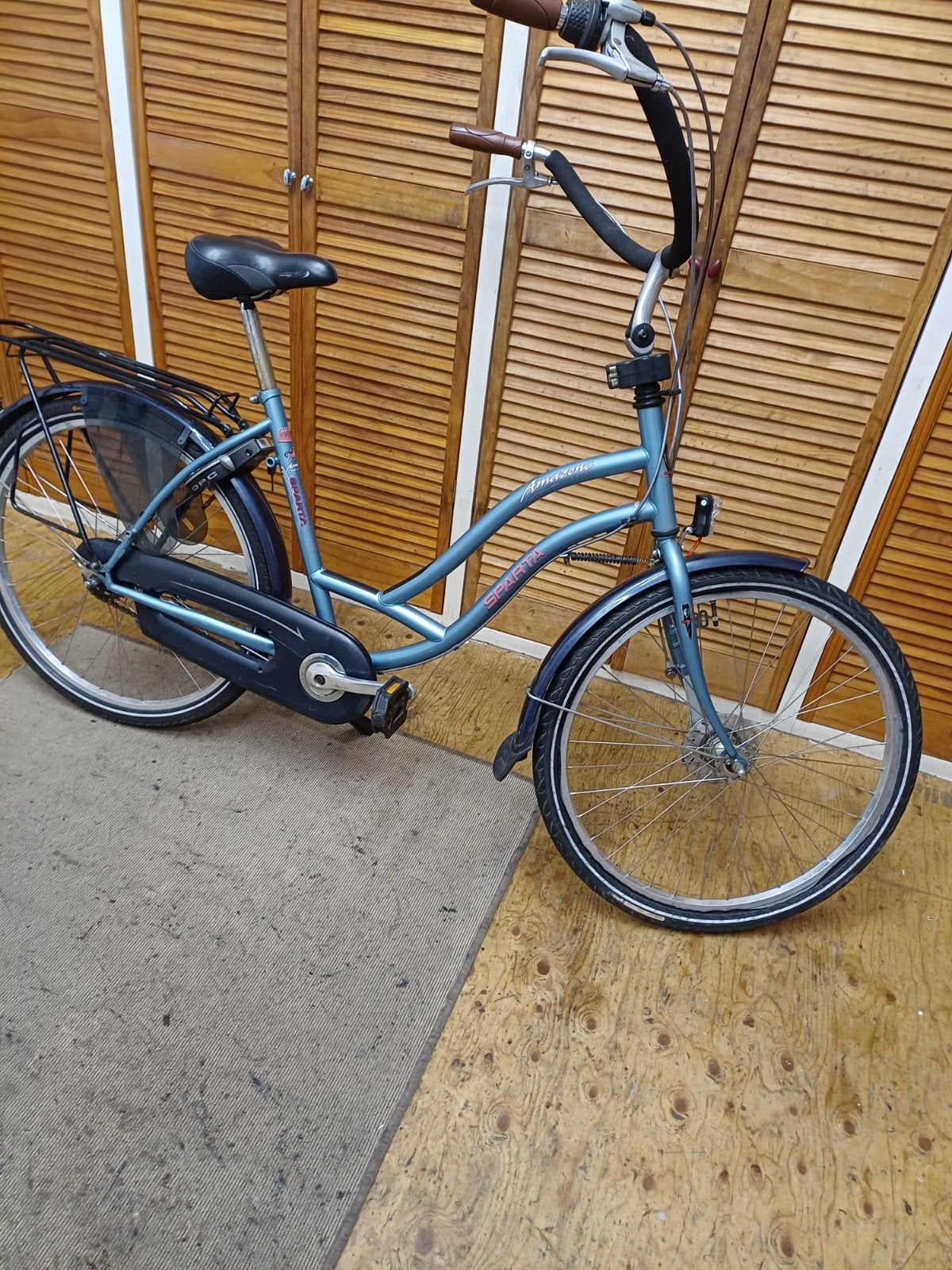 Sparta/met ruimte voor een kind/4 versnellingen/verlichting., Fietsen en Brommers, Ophalen, Sparta, Velgrem, (Extra) lage instap