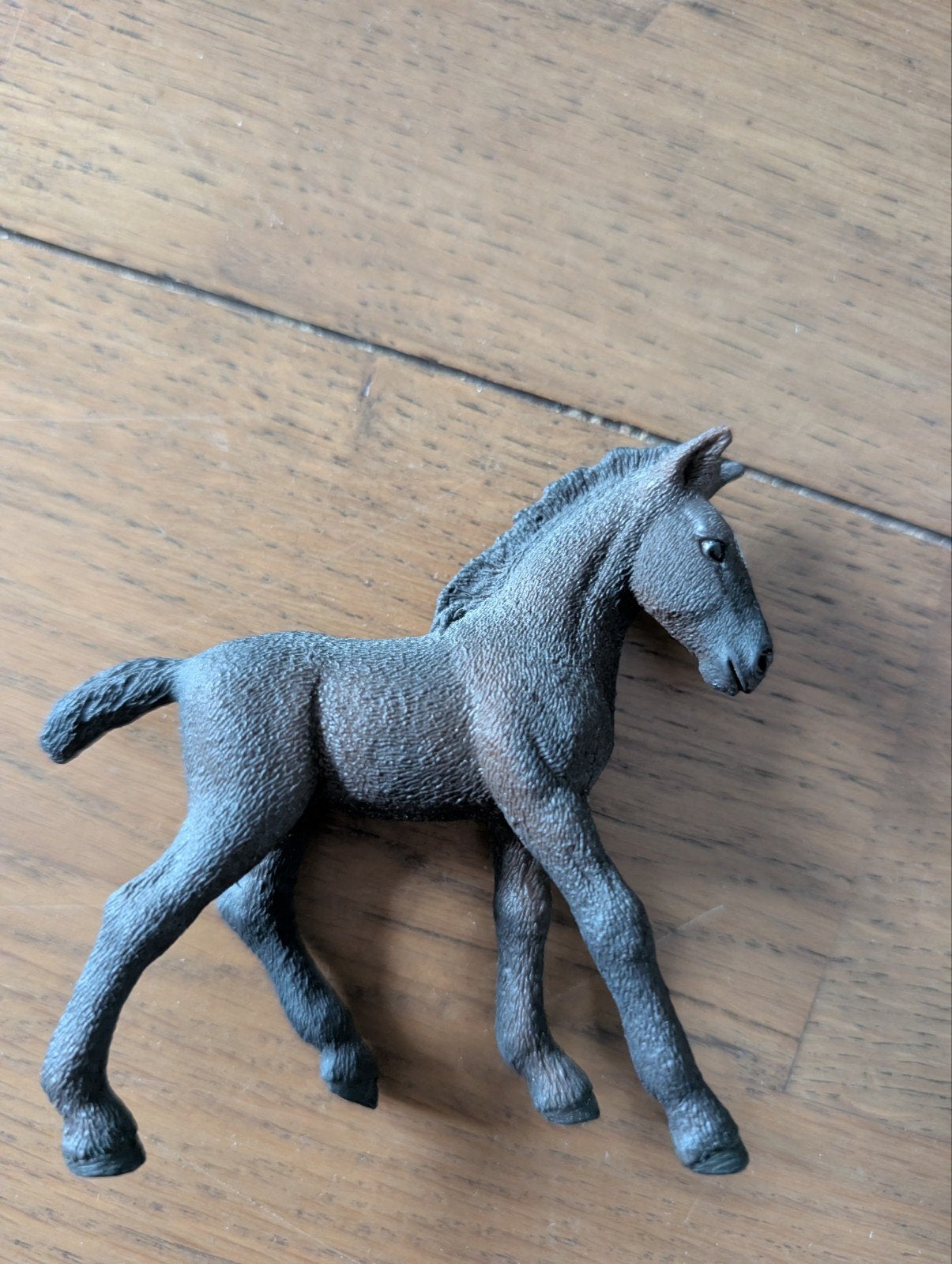 Schleich zwart veulen 2016 met wit kolletje, Ophalen of Verzenden, Gebruikt, Paard, Beeldje of Figuurtje