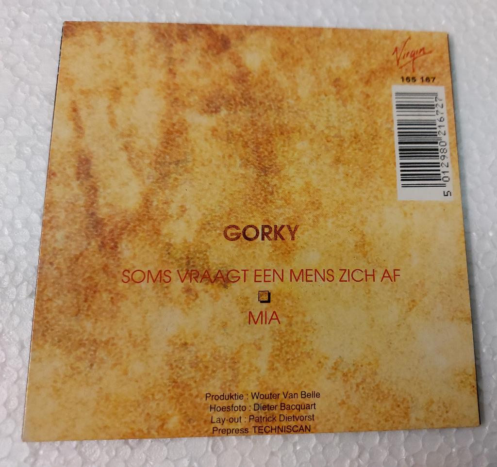 Gorki Mia Soms Vraagt Een Mens Zich Af CD-SINGLE 1992 Gorky, Cd's en Dvd's, 1 single, Verzenden, Zo goed als nieuw, Pop