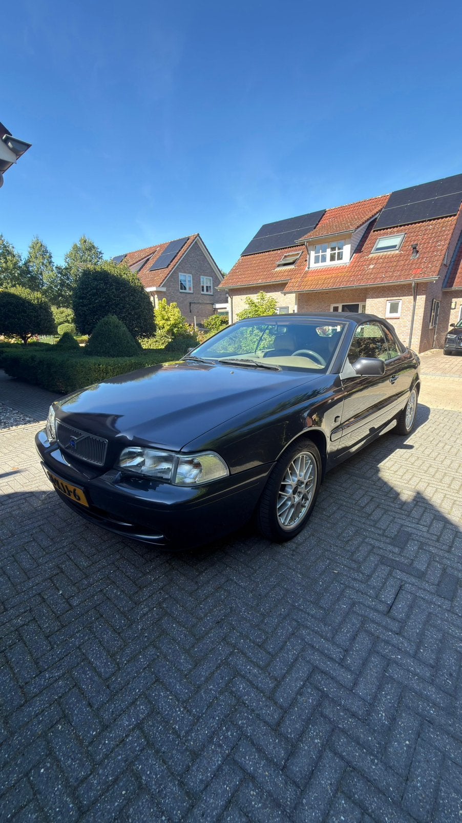 Volvo C70 2.0 T 163PK Cabrio 2001 Grijs, Auto's, Voorwielaandrijving, C70, Beige, 4 stoelen