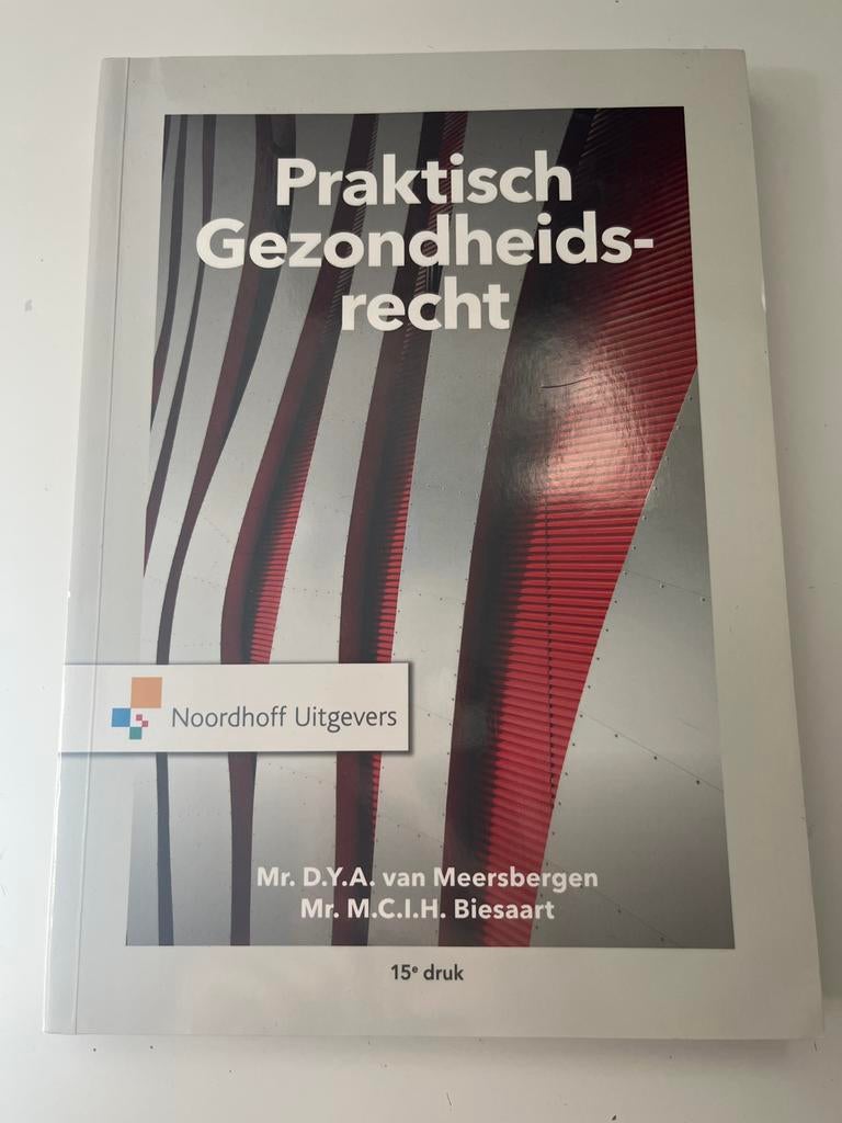 Praktisch Gezondheidsrecht - HBO Verpleegkunde, Ophalen of Verzenden, Gamma, Gelezen, HBO