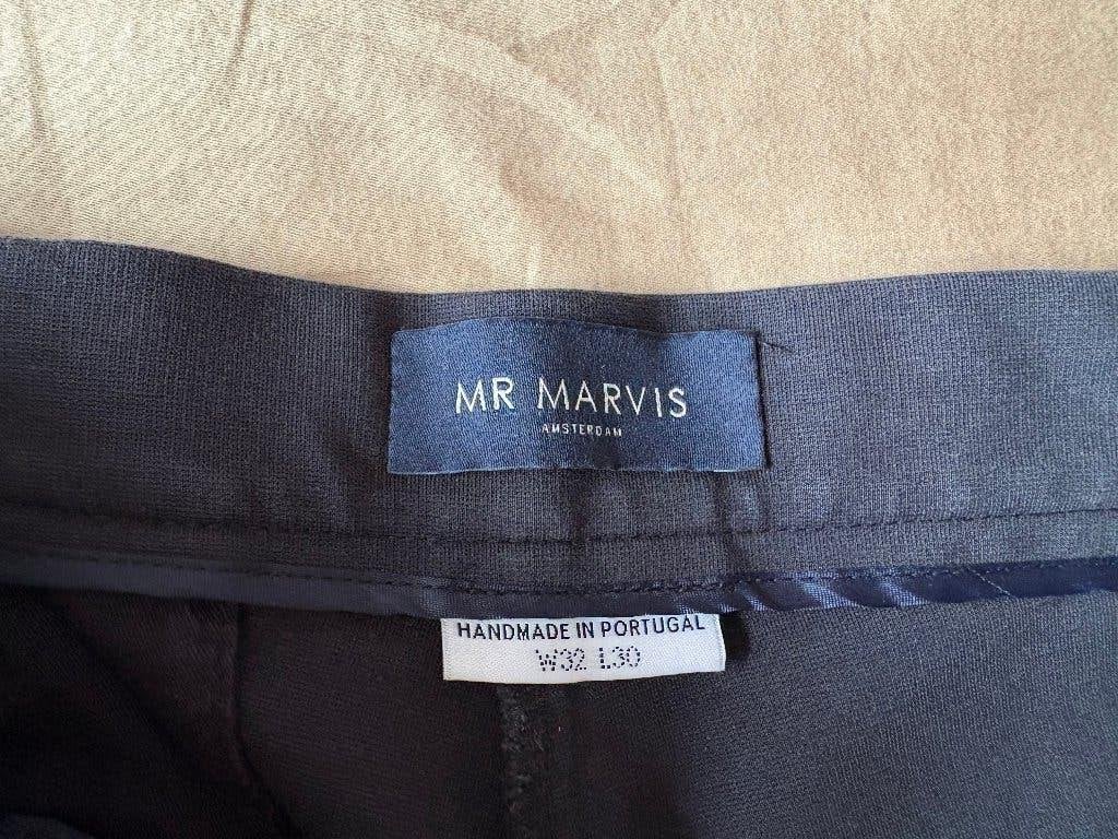 Mr. Marvis broek Easies - 2x gebruikt!, Kleding | Heren, Broeken en Pantalons, Ophalen, Blauw, Overige maten, Zo goed als nieuw