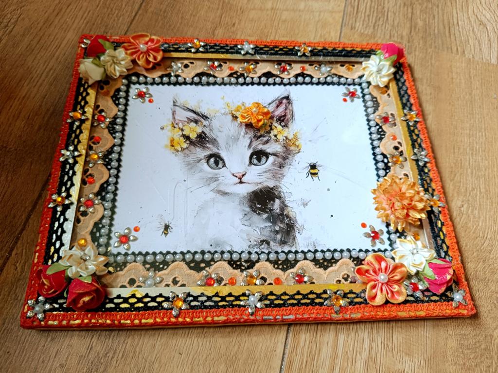 Kitten en Bloemen, Ophalen of Verzenden, Nieuw