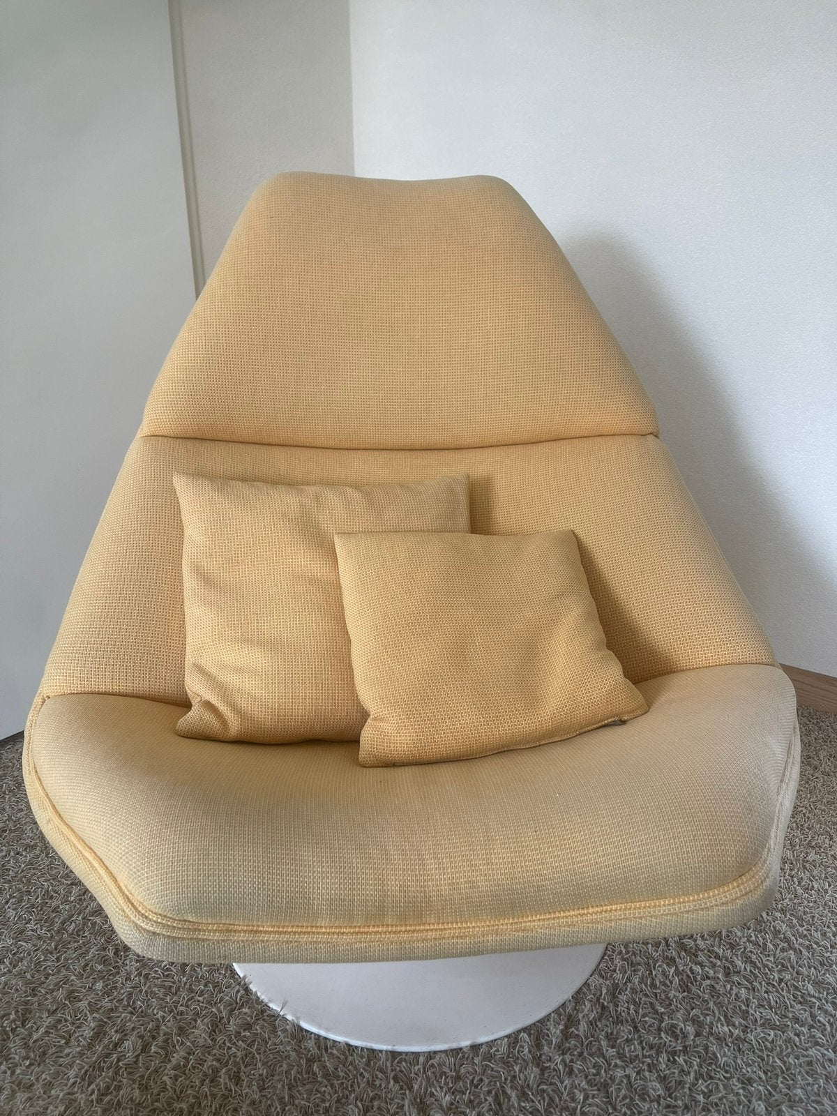 Artifort F510 Lounge stoel - Geoffrey Harcourt - 1e eigenaar, Ophalen, 75 tot 100 cm, Zo goed als nieuw, Mid Century Modern