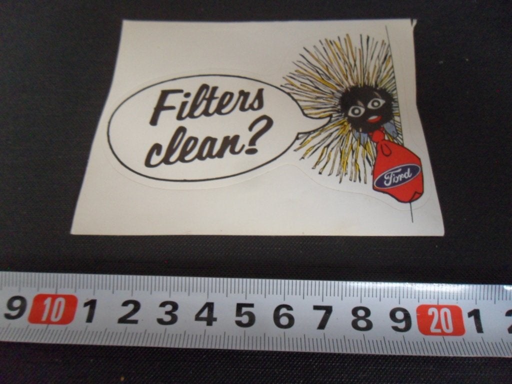 sticker FORD Filters clean ?, Ophalen of Verzenden, Zo goed als nieuw