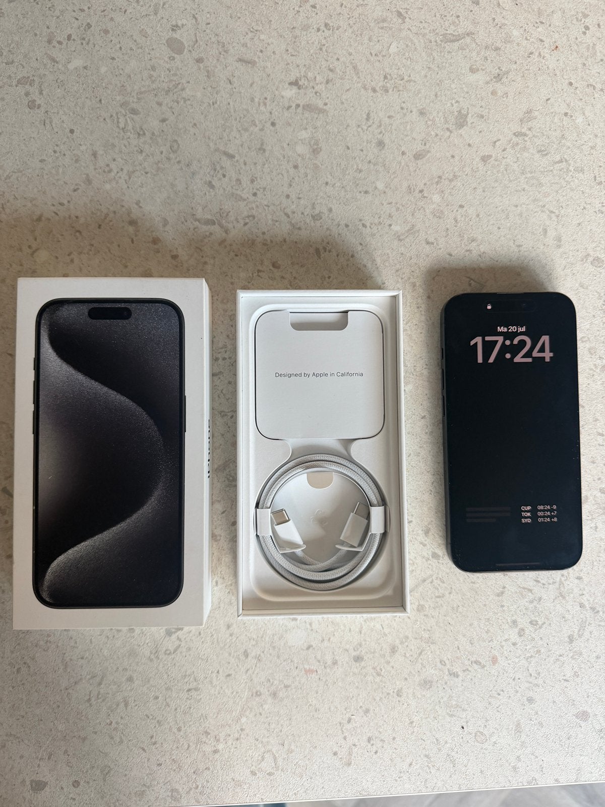 iPhone 15 pro 1tb zwart, Telecommunicatie, Ophalen, Gebruikt, Zwart, 1 TB