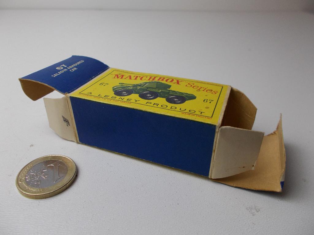 1961 Matchbox series Lesney Nr. 67A SALADIN (Alleen doosje!), Ophalen of Verzenden, Zo goed als nieuw, Overige typen, Lesney