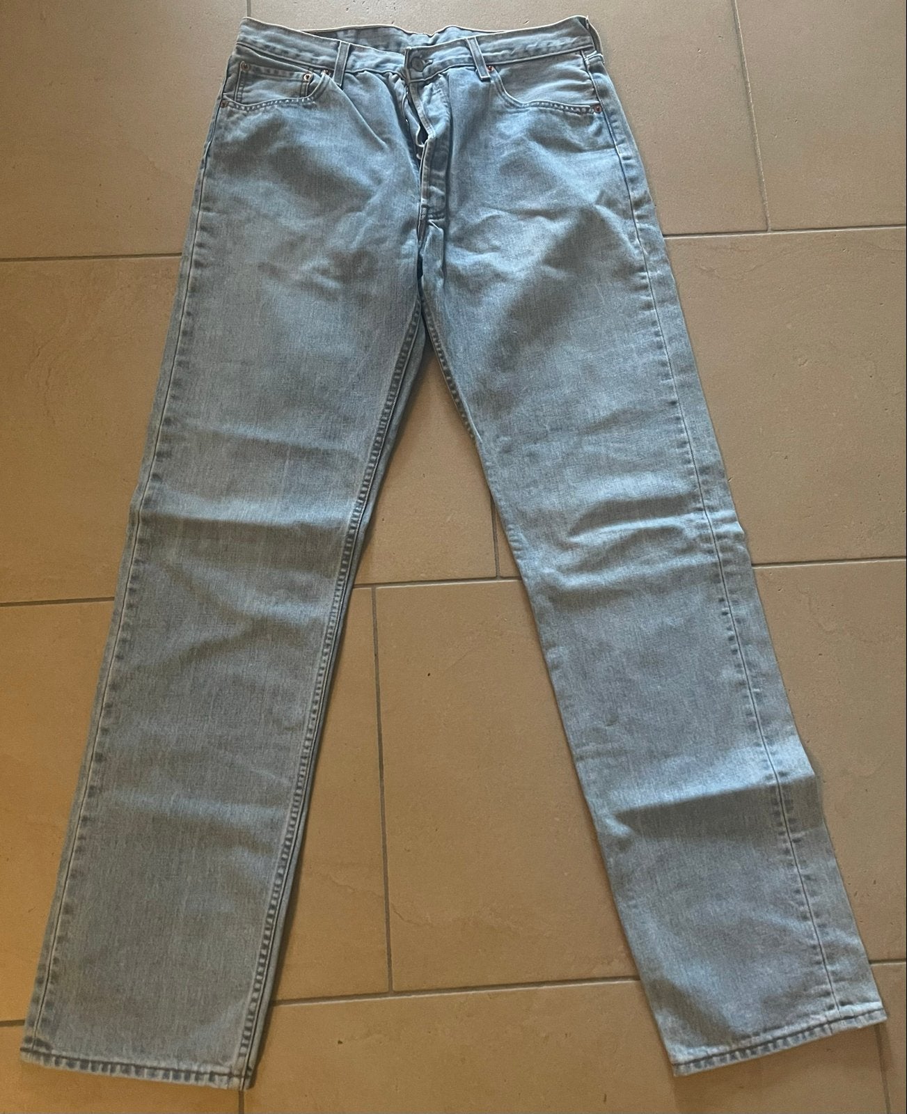 Levi's 501 Jeans - Lichtblauw - W36 L36, Kleding | Heren, Ophalen of Verzenden, Gedragen, Blauw, W36 - W38 (confectie 52/54)