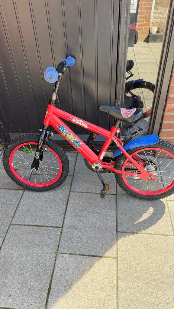 Kinderfiets, rood, Fietsen en Brommers, Fietsen | Kinderfietsjes, Ophalen of Verzenden, Gebruikt, 20 inch of meer