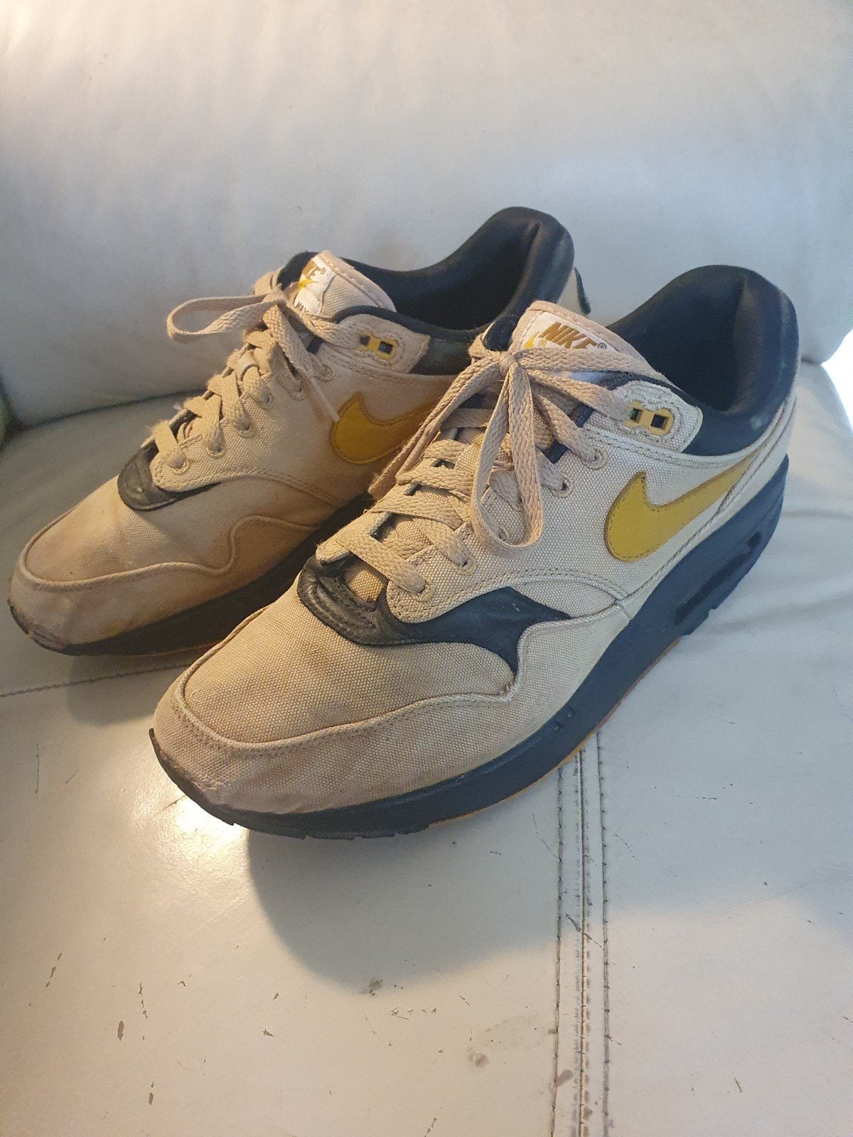 Nike Air Max 1 Premium Elemental Gold - Uniek model!, Kleding | Heren, Schoenen, Ophalen, Nike air max, Bruin, Sneakers of Gympen