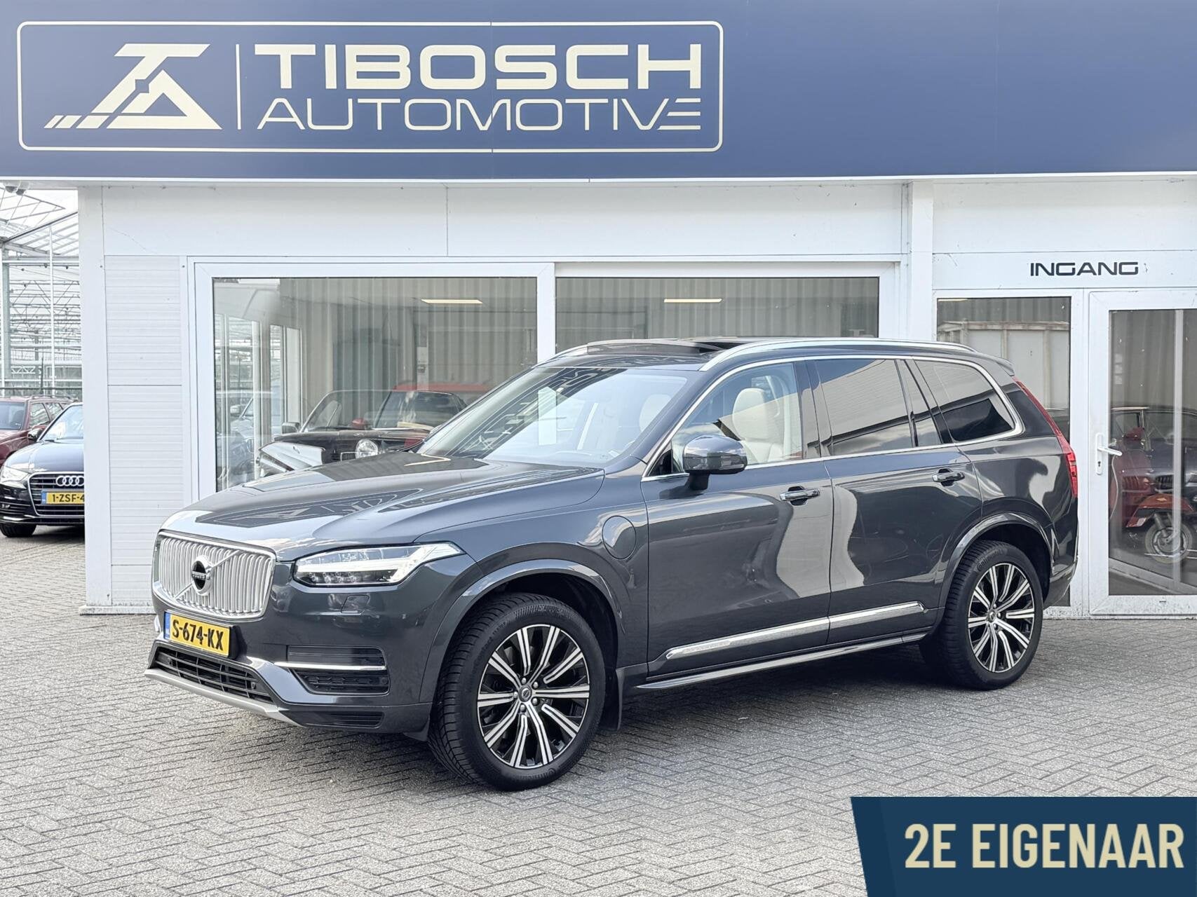 Volvo XC90 T8 Twin Engine AWD Inscription Trekhaak Head-up, Auto's, 4 cilinders, 7 stoelen, Leder, Bedrijf