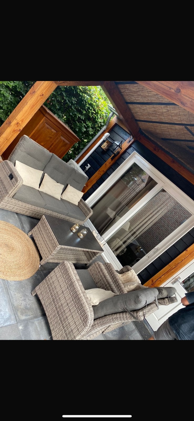 Tuinset rotan / loungeset, Ophalen, Overige materialen, Overige typen, Zo goed als nieuw
