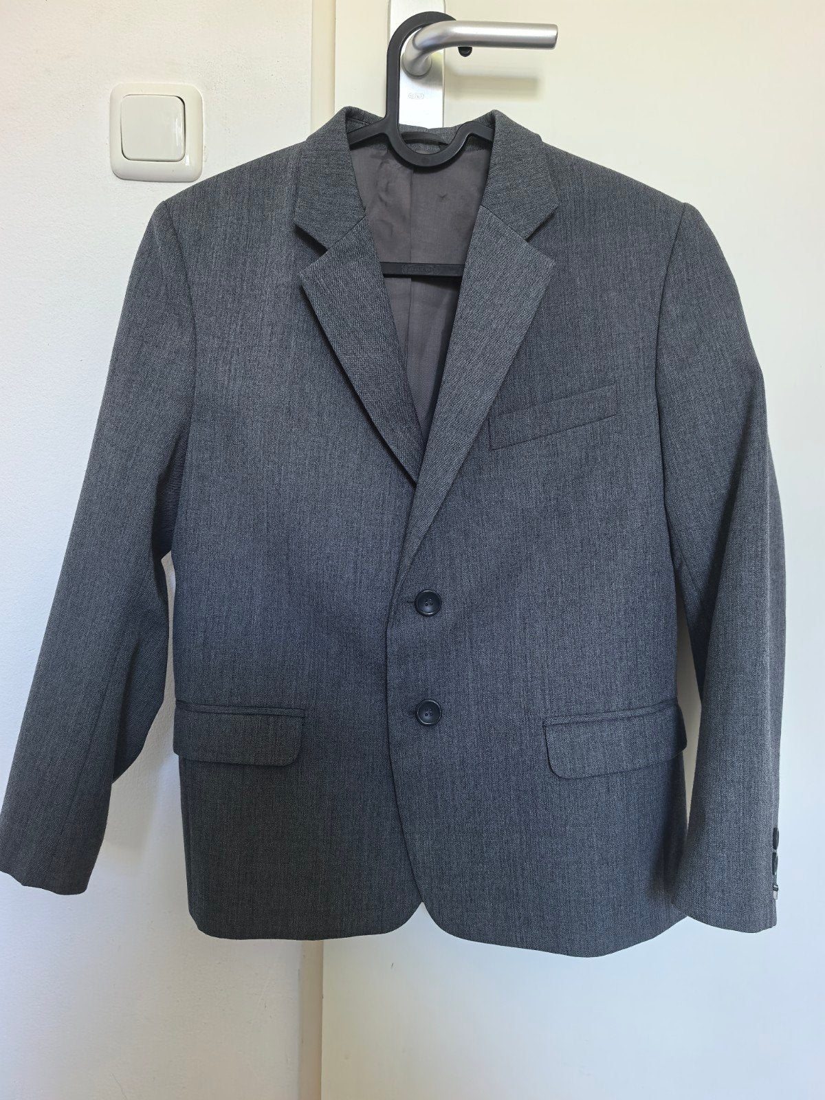 Grijs colbert voor jongens, maat 140, Kinderen en Baby's, Kinderkleding | Maat 146, Gebruikt, Старт, Ophalen of Verzenden, Jongen