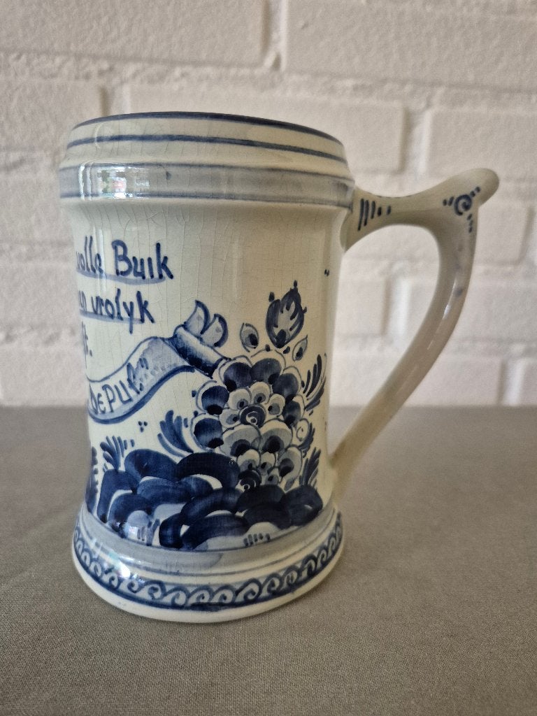Bierpul Café De Pul Hand painted Delft, Antiek en Kunst, Ophalen of Verzenden