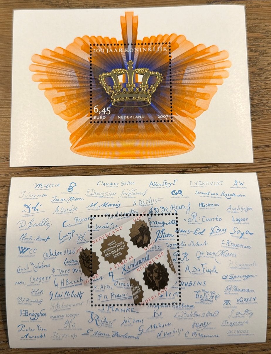 * postzegels pf.200 jaar Koninklijk NL/ vereniging Rembrandt, Postzegels en Munten, Ophalen of Verzenden, Na 1940, Postfris