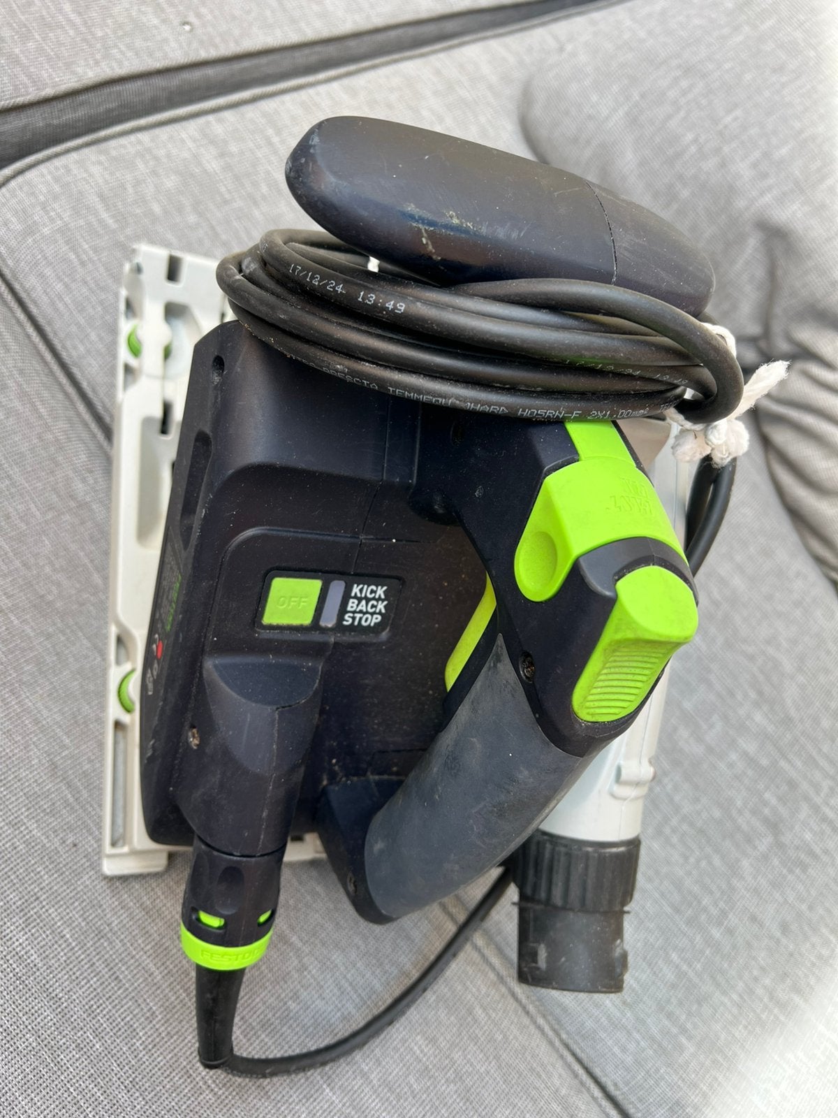 Festool invalzaag, Doe-het-zelf en Verbouw, Gereedschap | Zaagmachines, Invalzaag, Ophalen of Verzenden, Zo goed als nieuw, 30 tot 70 mm
