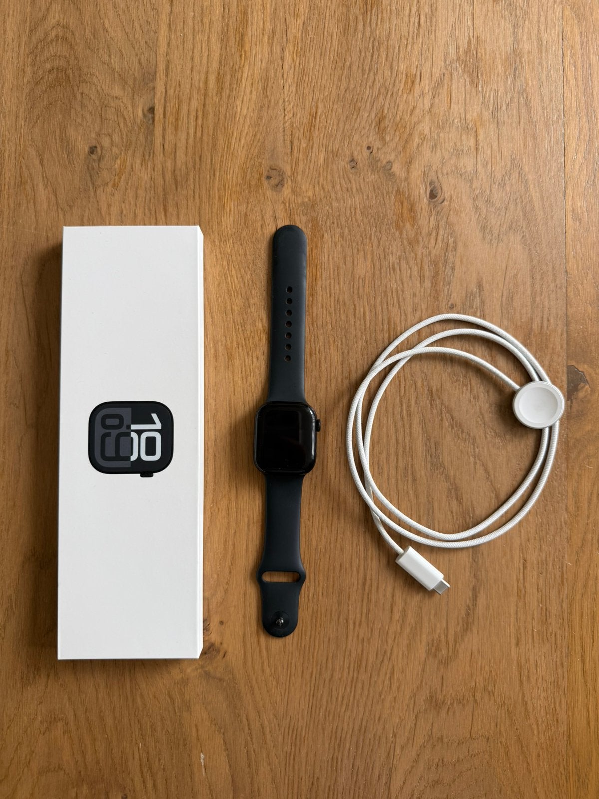 Apple watch series 10 42mm, Ophalen, Zo goed als nieuw, Zwart, IOS