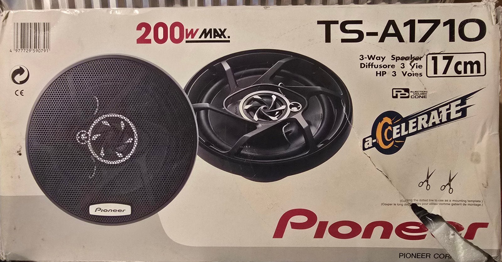 Pioneer TS-A1710 3-weg autospeakers 17 cm 200W max, Auto diversen, Autospeakers, Ophalen, Nieuw