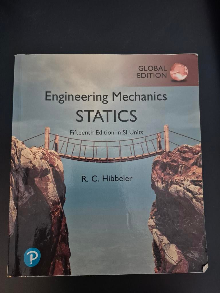Engineering mechanics Statics R.C. Hibbeler 15e editie, Ophalen of Verzenden, Beta, Zo goed als nieuw, WO