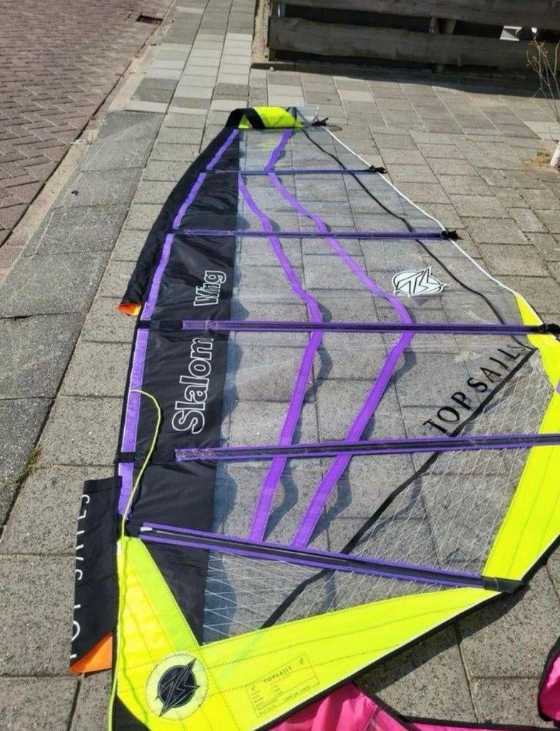 Uitgebreide windsurfset met 3 zeilen - Vaarklaar, Ophalen, Gebruikt, 300 cm of meer, Met vin(nen)