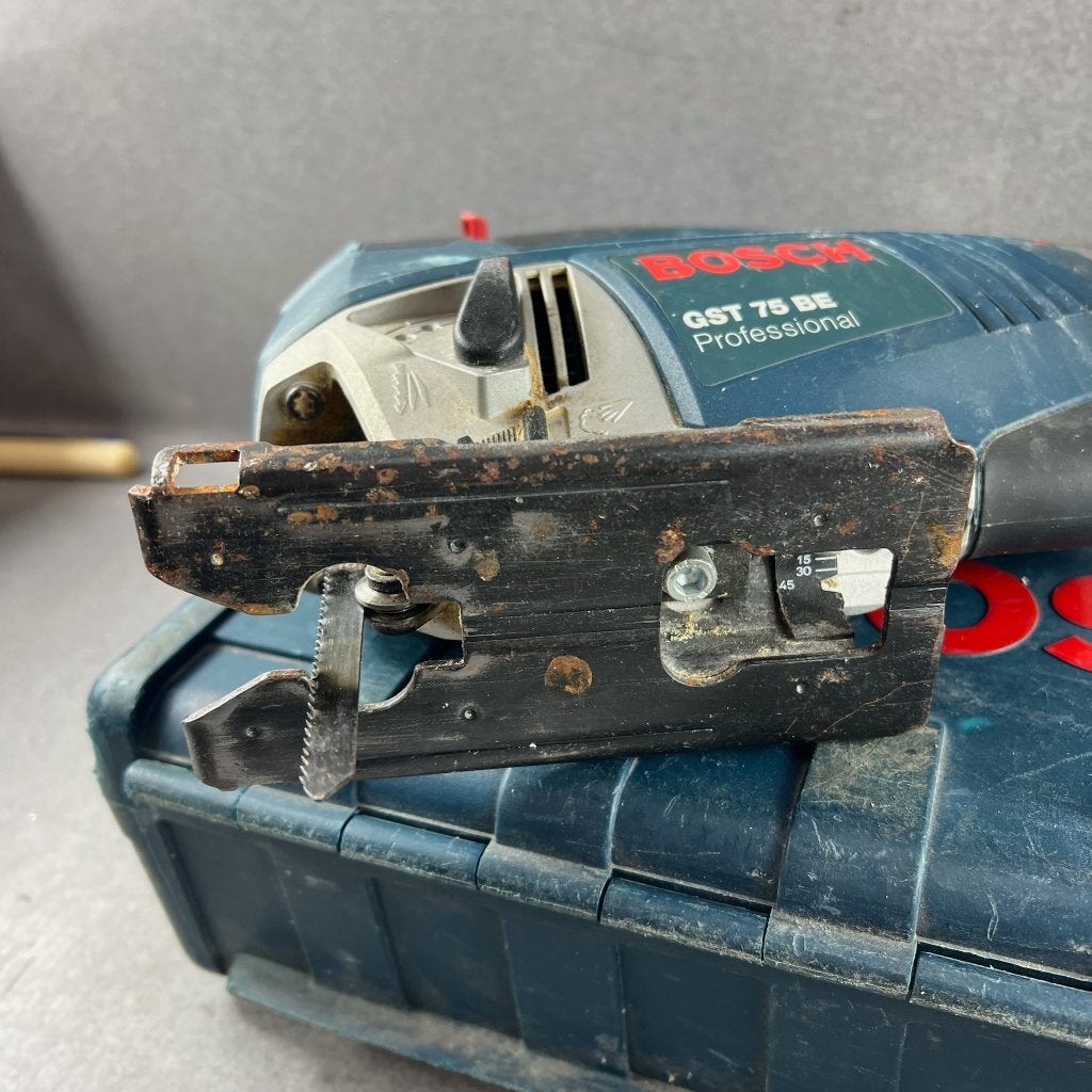 Bosch GST 75 BE Decoupeerzaag in koffer | 412146, Gebruikt, Decoupeerzaag, Ophalen of Verzenden, 30 tot 70 mm
