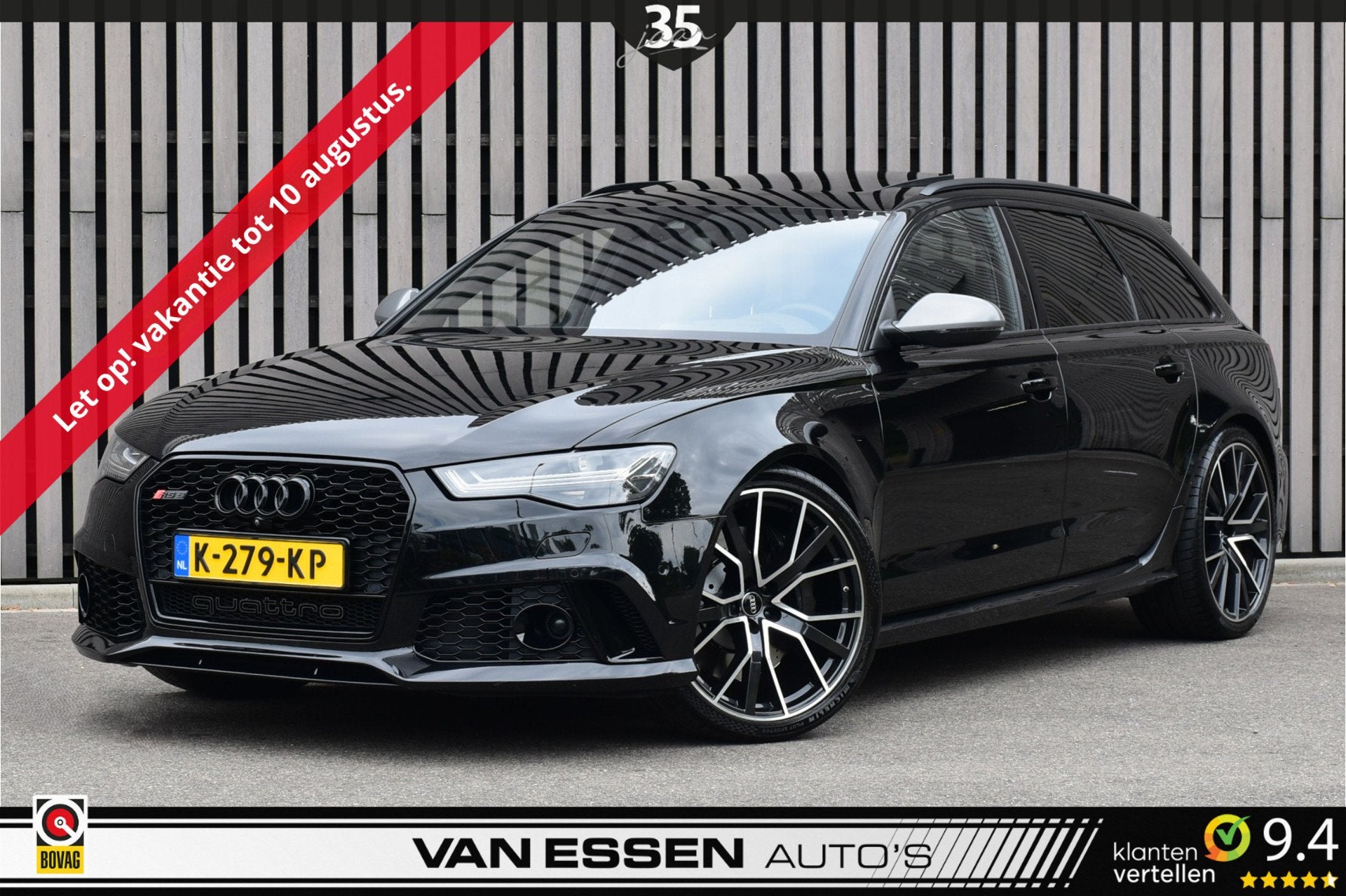 Audi A6 Avant 4.0 TFSI RS 6 Quattro Performance Pro Line Plu, Auto's, Audi, Bedrijf, Te koop, RS6, 360° camera, 4x4, ABS, Adaptive Cruise Control