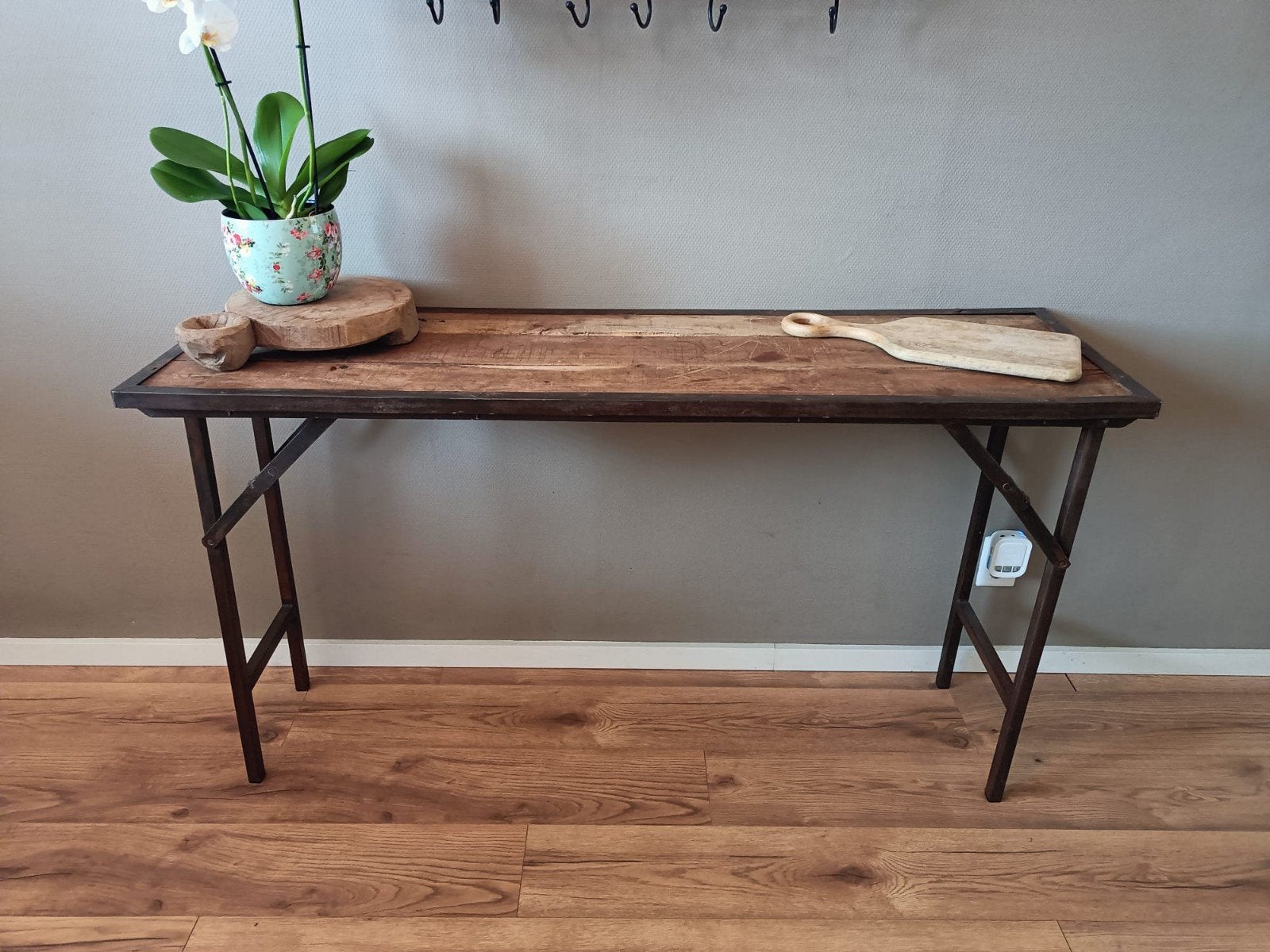 Mooie side tafel Hoffz style, Ophalen, Zo goed als nieuw, 25 tot 50 cm, Rechthoekig