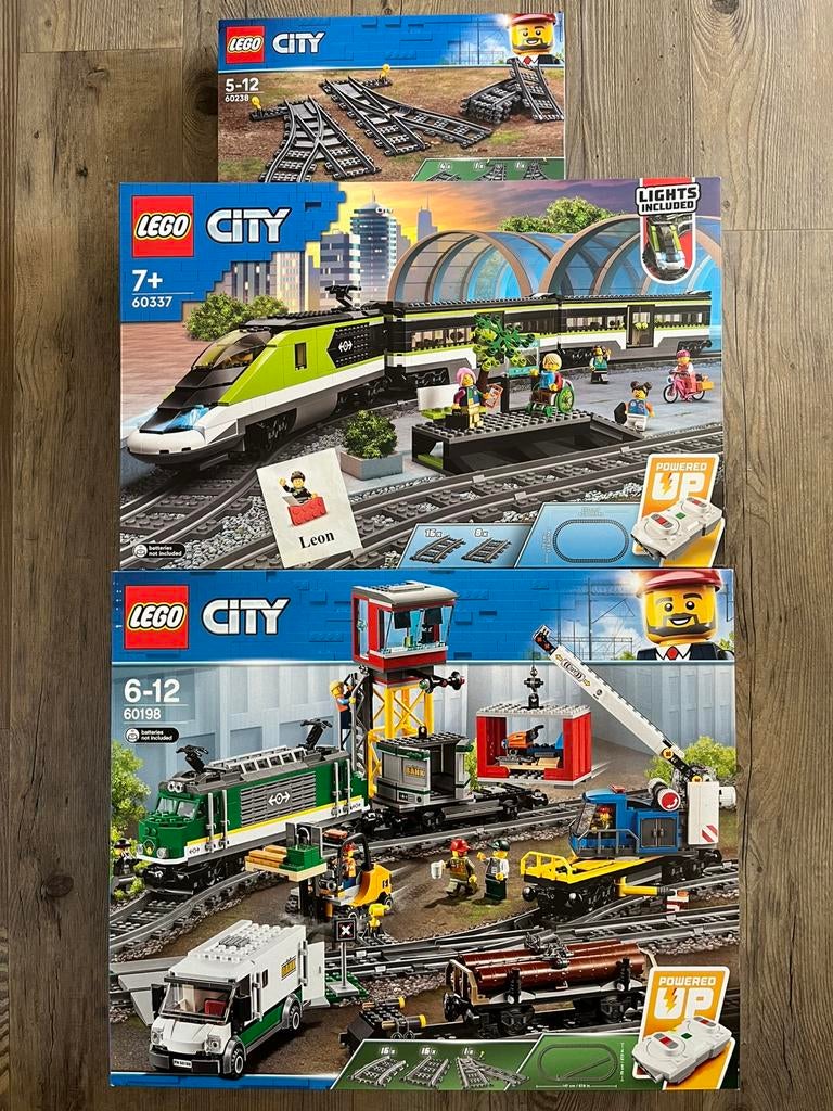 Lego City Treinen 60198 & 60337 & 60238 wissels - Nieuw !, Ophalen, City, Lego, Nieuw