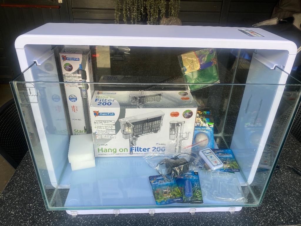 Superfish Home 65 LED set, Ophalen, Zo goed als nieuw, Leeg aquarium, Superfish