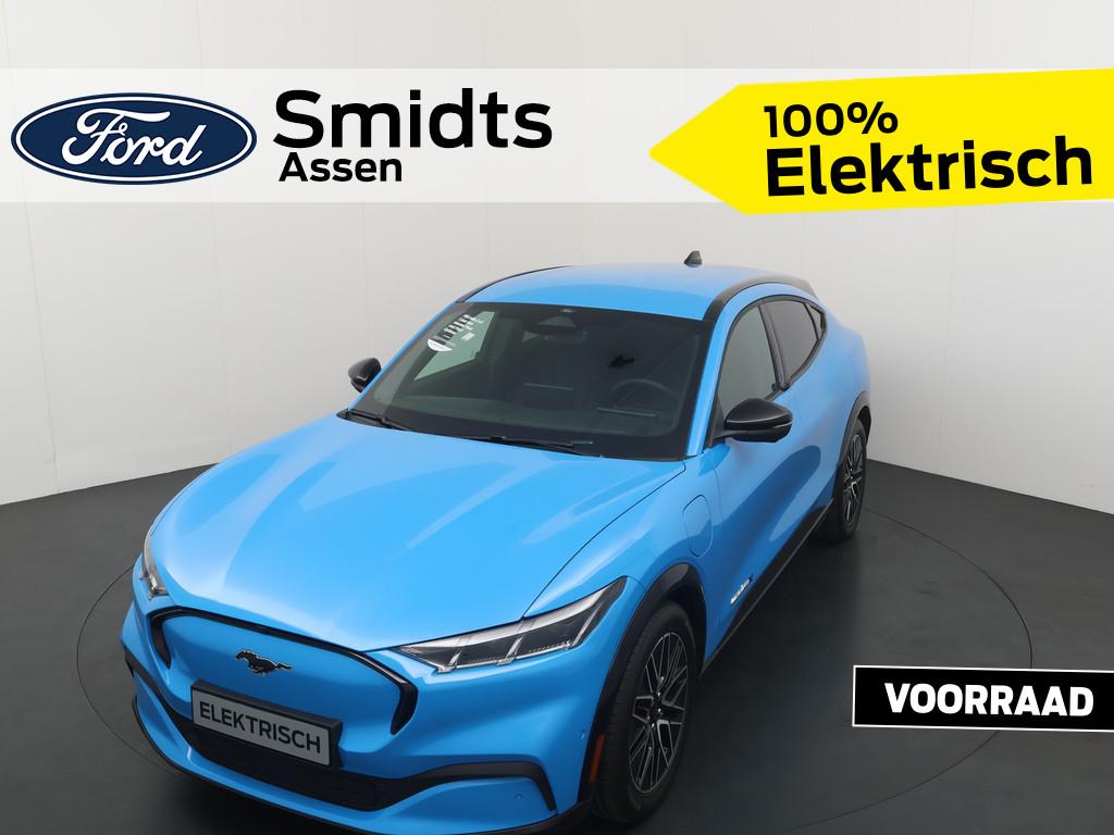 Ford Mustang Mach-E Premium AWD 370 pk 91 kWh | *UNIEK* | Le, Auto's, Zwart, Blauw, Leder, Automatische klimaatregeling