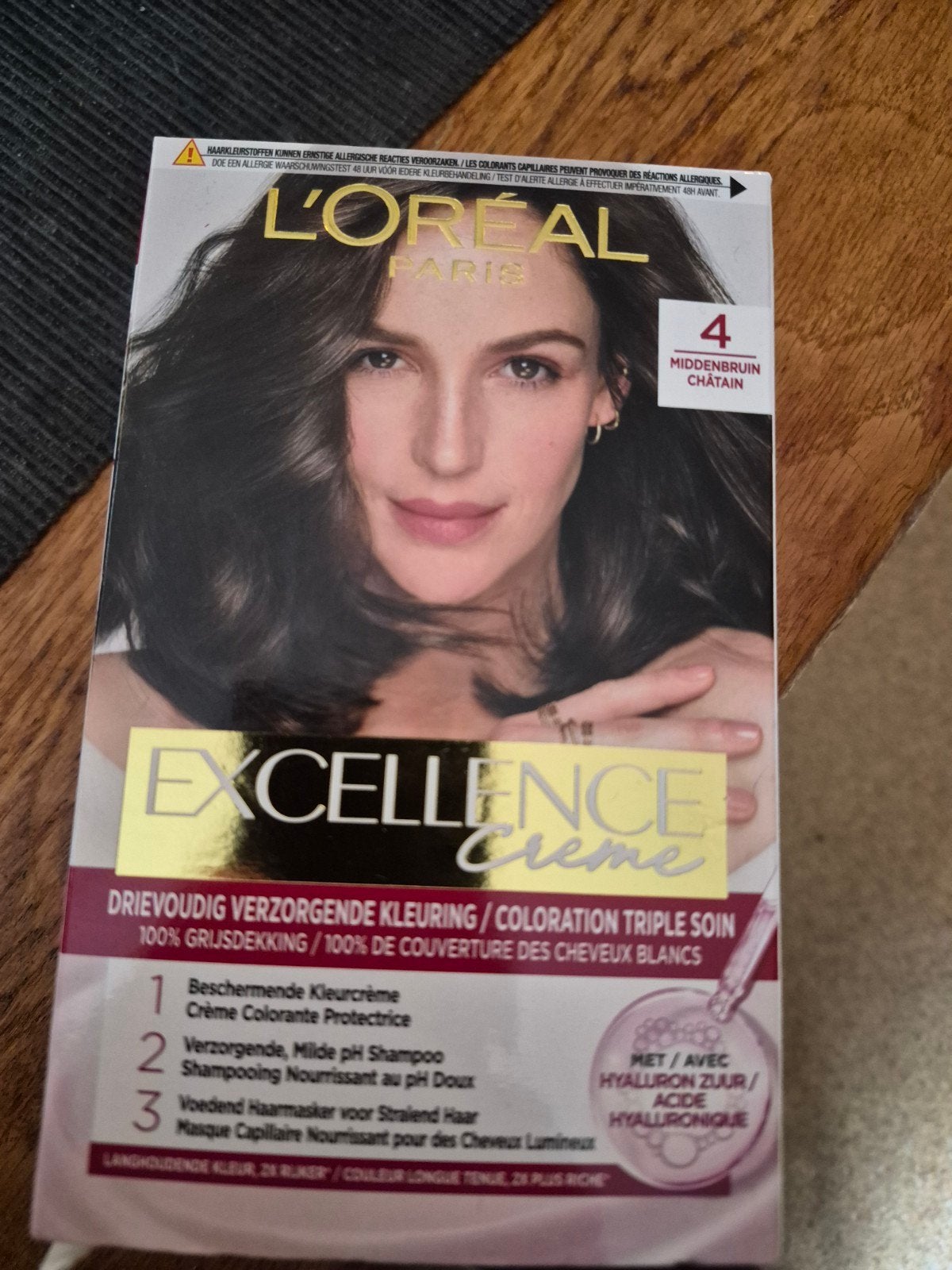 L'Oréal Excellence Crème Haarverf - Middenbruin 4, Sieraden, Tassen en Uiterlijk, Uiterlijk | Haarverzorging, Ophalen, Nieuw, Overige typen