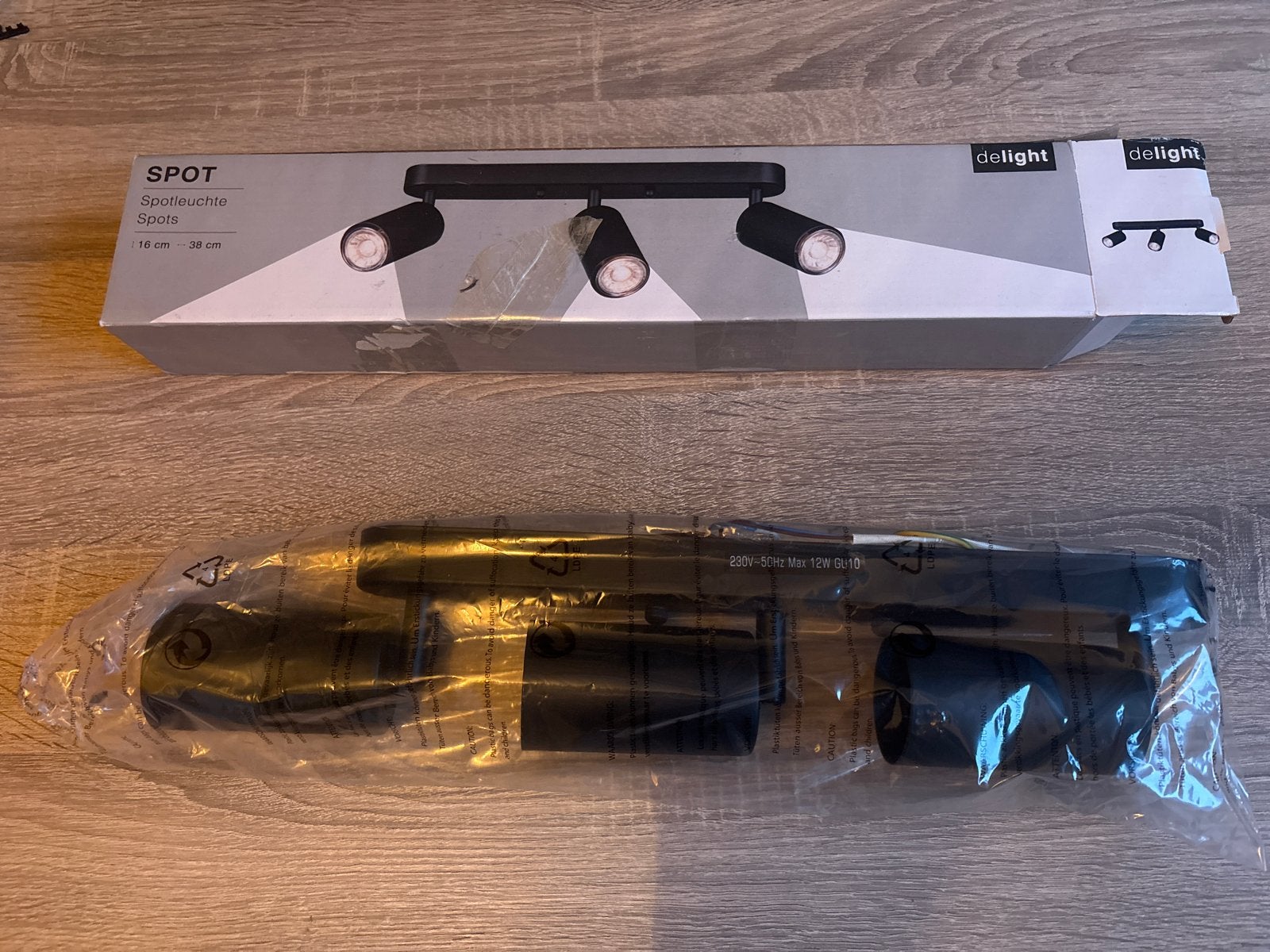 Delight spot - Nieuwe spot met 3 lampen, Verstelbaar, GU10, Overige merken, Nieuw