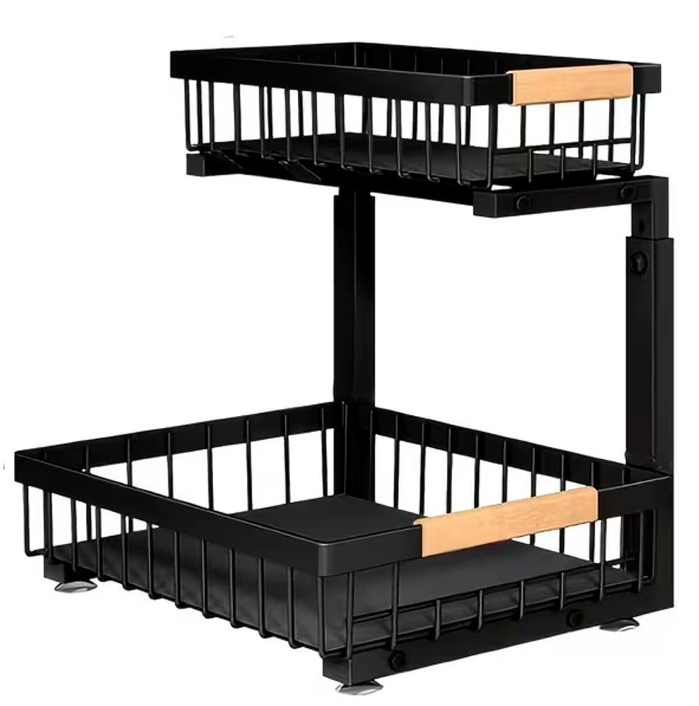 Metalen Organizer voor gootsteenkastje, Ophalen, Nieuw, Metaal, Zwart