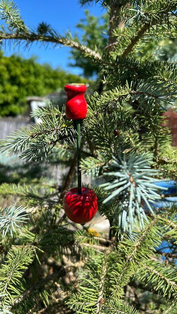 22 vintage handgemaakte houten kerstboom kaarsenhouders, Ophalen of Verzenden, Zo goed als nieuw