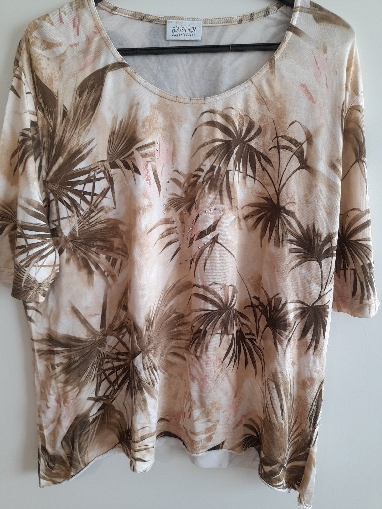 Top mt46 palmblad, Overige kleuren, Maat 46/48 (XL) of groter, Ophalen of Verzenden, Zo goed als nieuw