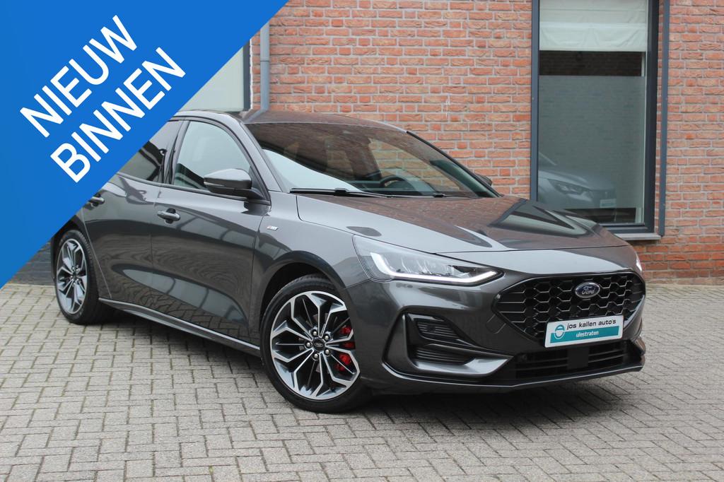 Ford Focus 1.0 EcoBoost Hybrid ST Line X Winter Pack, 18", A, Auto's, Gebruikt, Euro 6, Lichtsensor, Leder