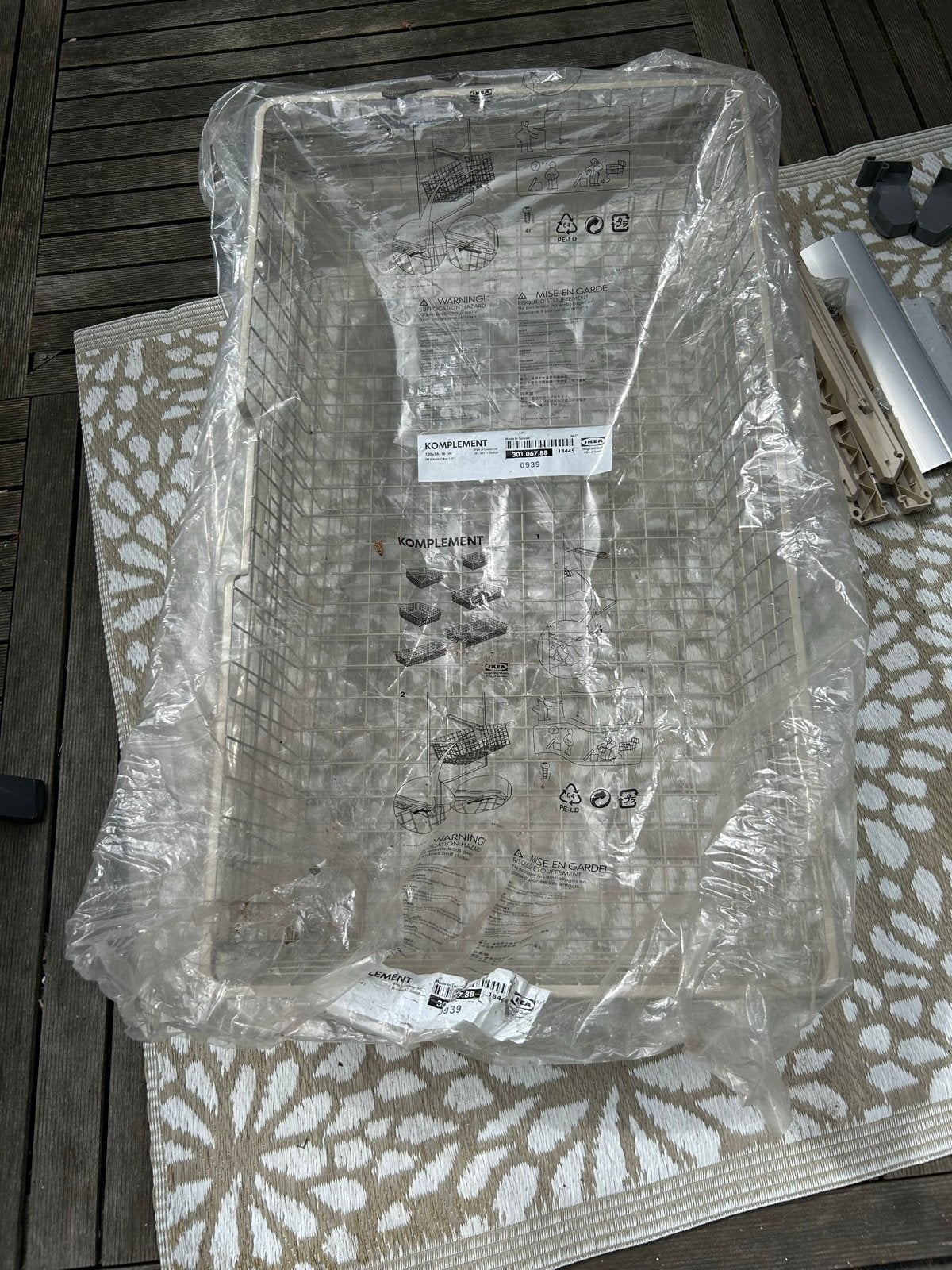 IKEA KOMPLEMENT Lade en Uittrekbare Broekhanger, Ophalen, Nieuw, 50 tot 100 cm, Minder dan 100 cm