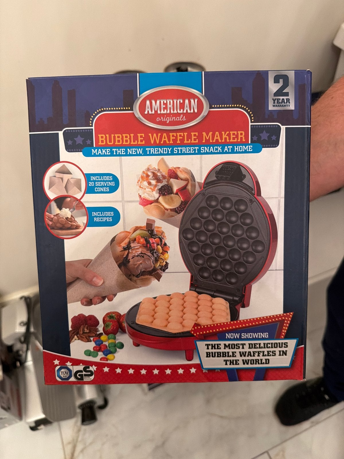 Nieuwe American Originals Bubble Waffle Maker, Ophalen of Verzenden, Nieuw