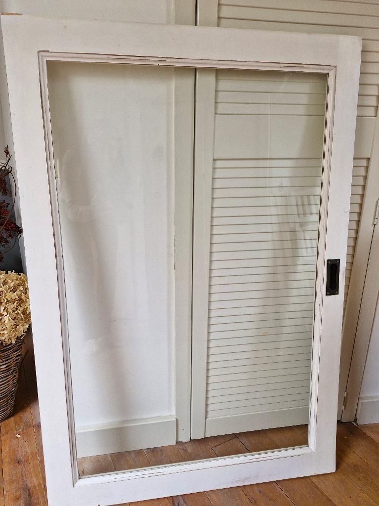 Glazen kastdeuren 2x, Ophalen, Gebruikt, Minder dan 80 cm, Binnendeur