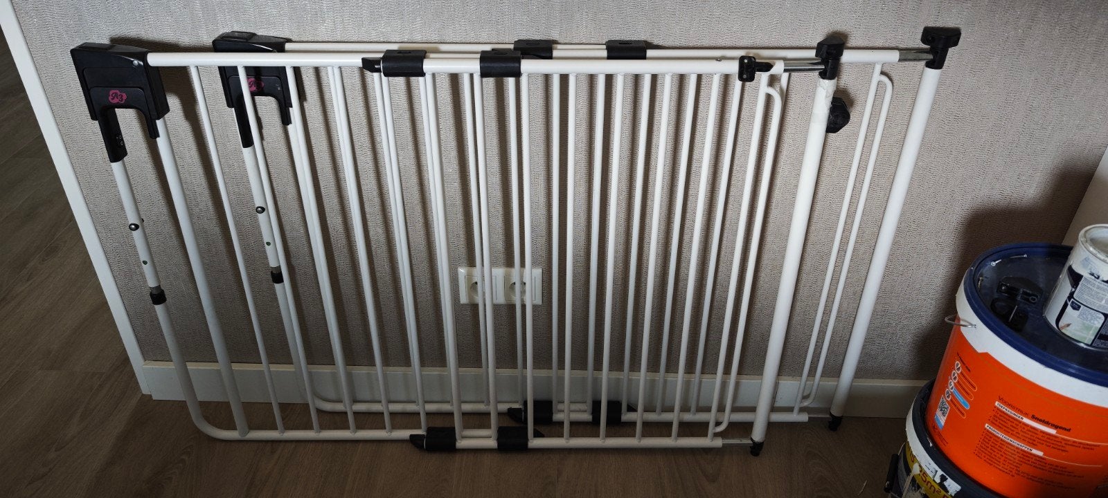 2x Traphek SafetyDoor A3 Kids - Verstelbaar 75.5-116 cm, Ophalen, Zo goed als nieuw, 115 cm of meer, Metaal of IJzer