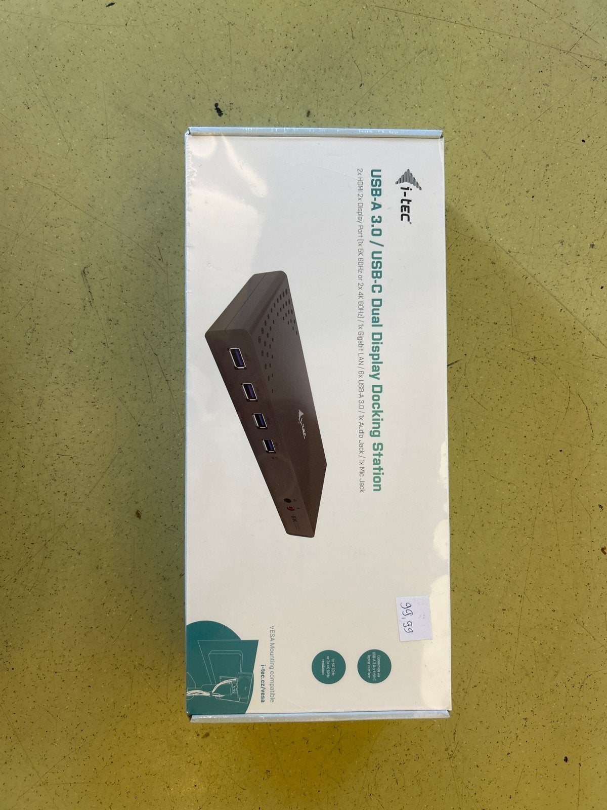 i-tec USB-A 3.0 / USB-C Dual Display Docking Station, Nieuw, Ophalen of Verzenden, Nvt, Nvt