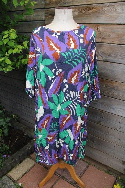 Jurk groen/ paars Paprika mt XL Vaste prijs, Kleding | Dames, Jurken, Maat 46/48 (XL) of groter, Ophalen of Verzenden, Zo goed als nieuw